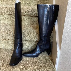 Valentine Sale! Boots - WOW factor! Antonio Melani rich black leather boots.
